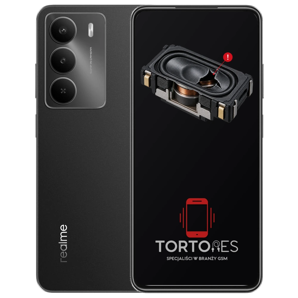 Realme 14x 5G (EU) z symbolem głośnika multimedialnego - wymiana głośnika multimedialnego
