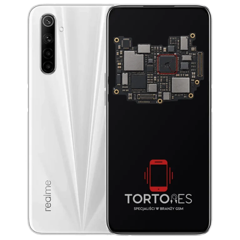 Realme 6 z ilustracją płyty głównej - naprawa płyty głównej