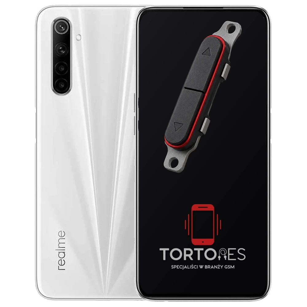 Realme 6 z symbolem przycisków - naprawa przycisków włączania i głośności