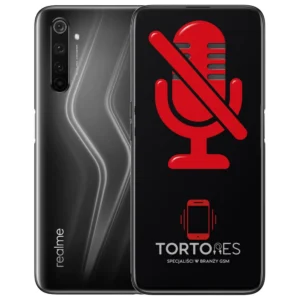 Realme 6 Pro z symbolem mikrofonu - naprawa mikrofonu