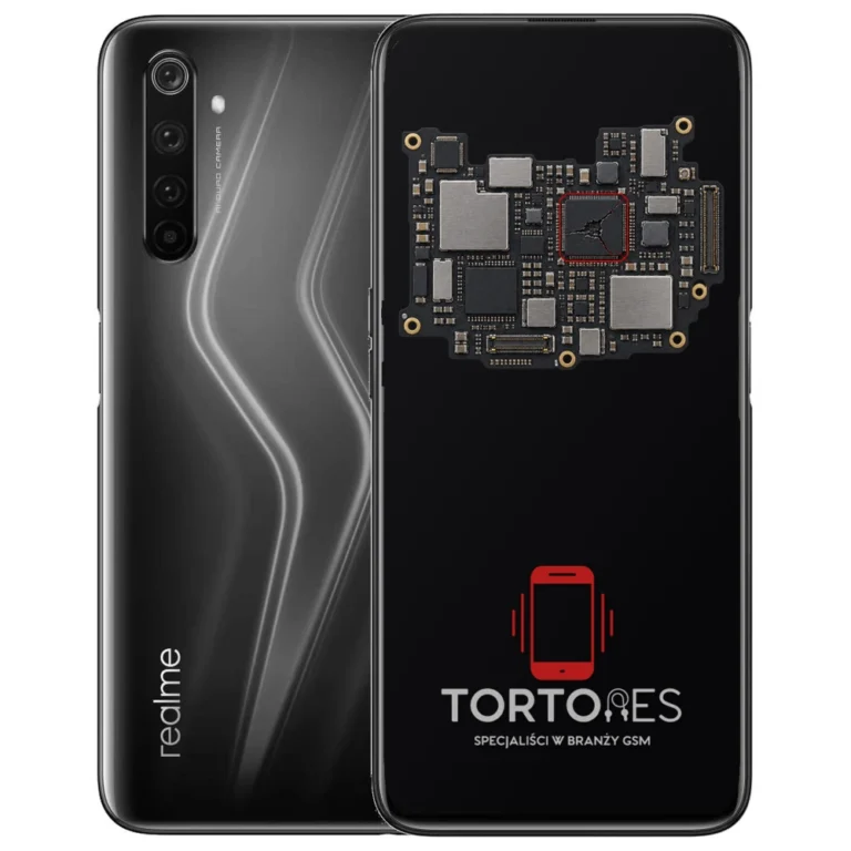 Realme 6 Pro z ilustracją płyty głównej - naprawa płyty głównej