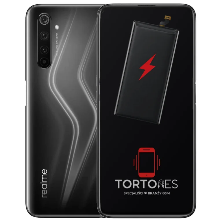 Realme 6 Pro z ilustracją baterii - wymiana baterii
