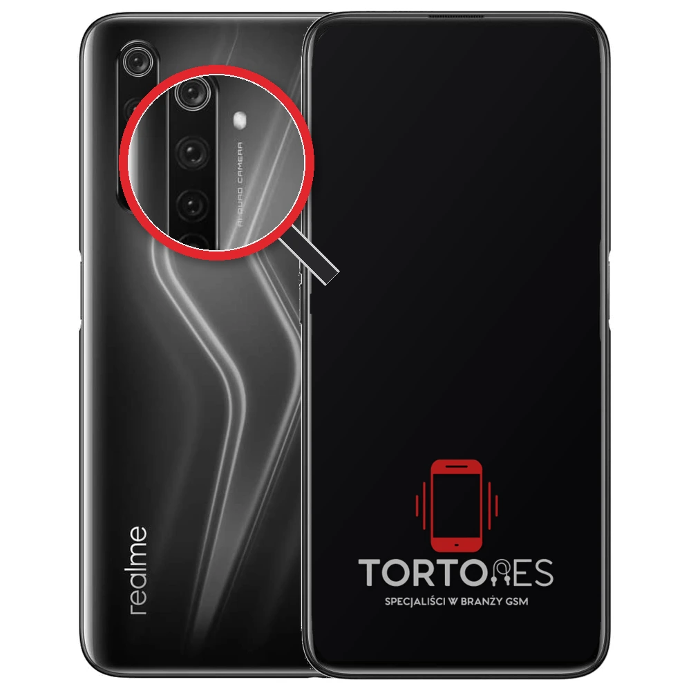 Realme 6 Pro z lupą na tylnych aparatach - wymiana tylnej kamery
