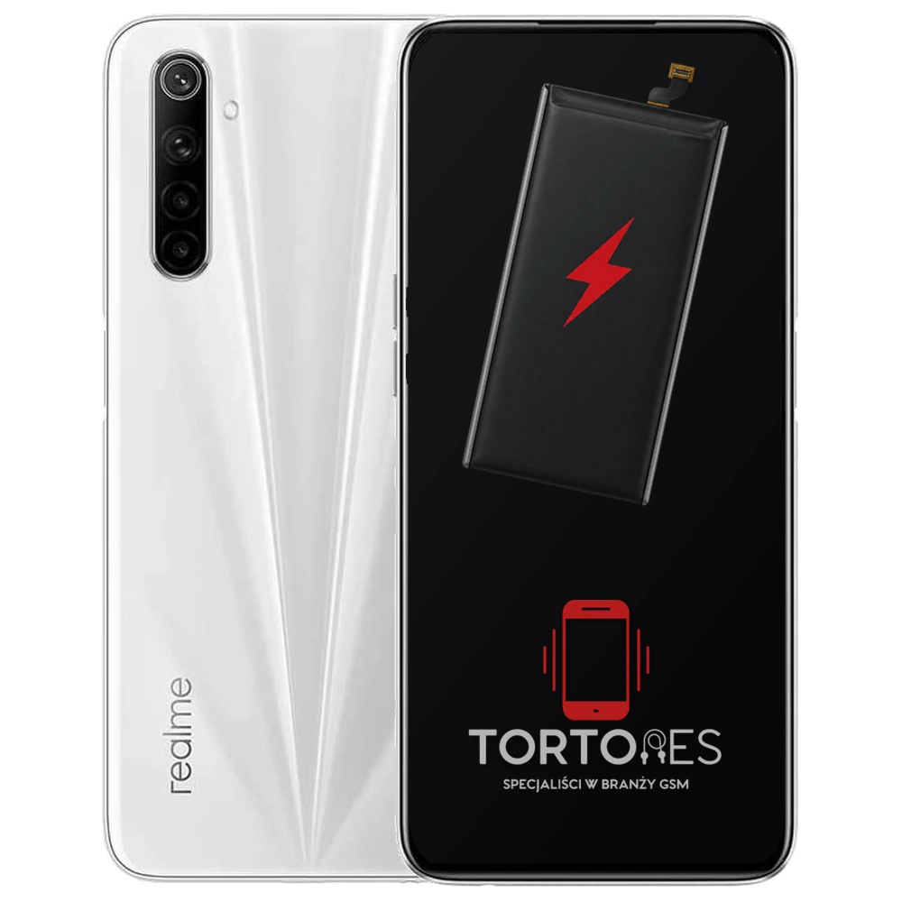 Realme 6 z ilustracją baterii - wymiana baterii