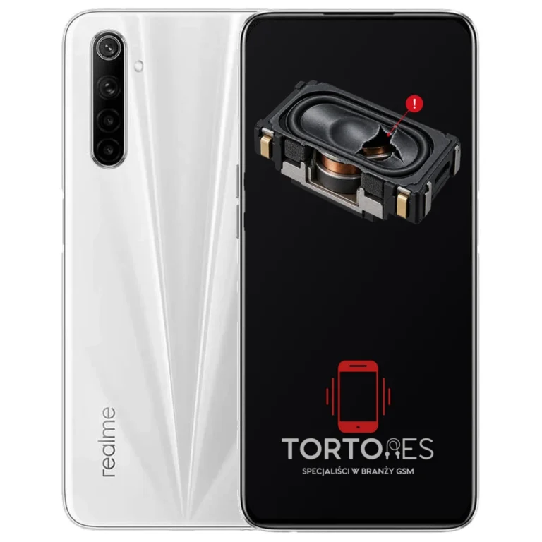 Realme 6 z symbolem głośnika multimedialnego - wymiana głośnika multimedialnego