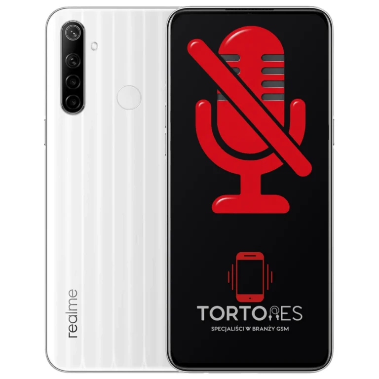 Realme 6i z symbolem mikrofonu - naprawa mikrofonu
