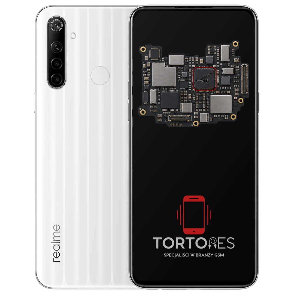 Realme 6i z ilustracją płyty głównej - naprawa płyty głównej