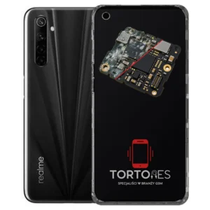 Realme 6s z ilustracją zalania - czyszczenie po zalaniu