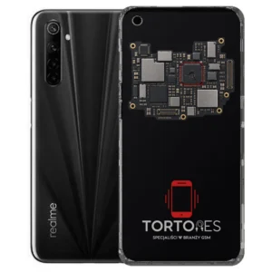 Realme 6s z ilustracją płyty głównej - naprawa płyty głównej