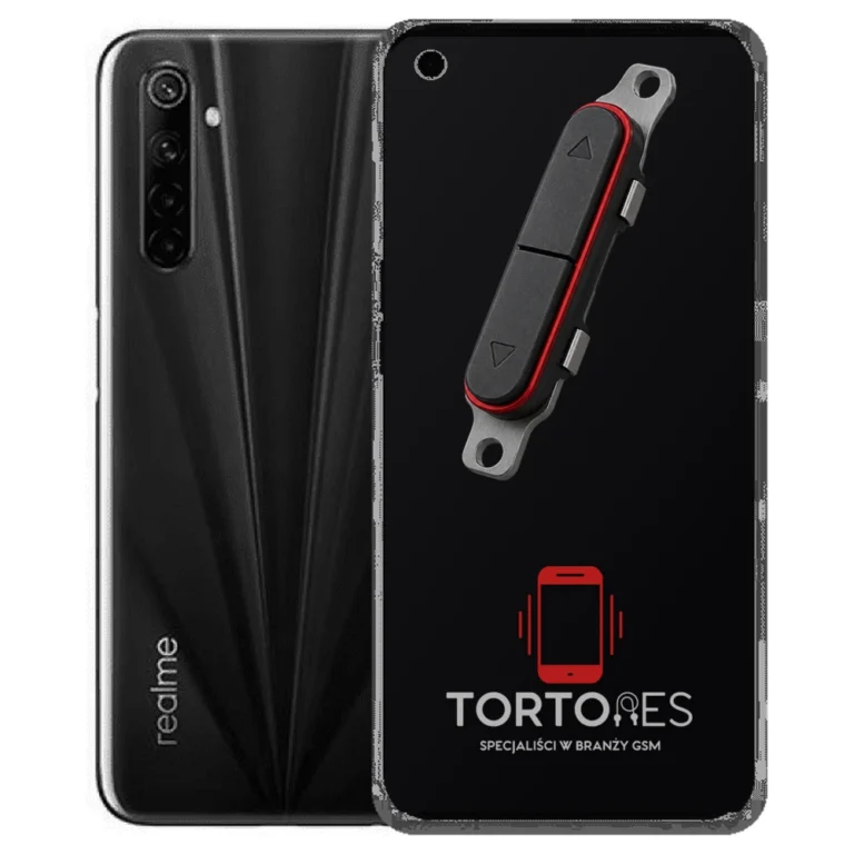 Realme 6s z symbolem przycisków - naprawa przycisków włączania i głośności