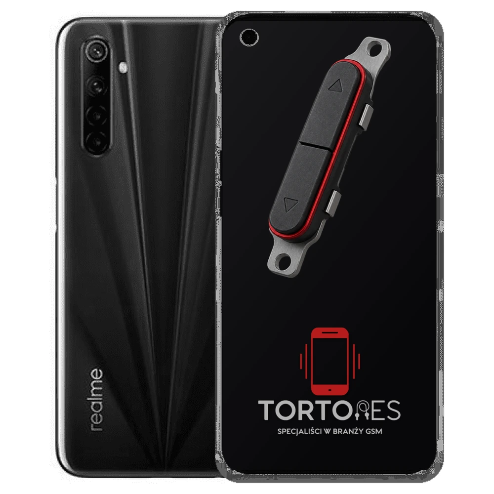 Realme 6s z symbolem przycisków - naprawa przycisków włączania i głośności