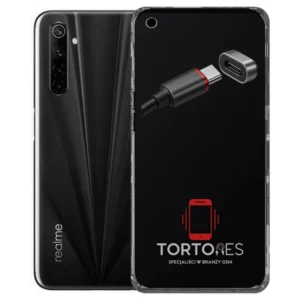 Realme 6s z ilustracją złącza ładowania - naprawa złącza ładowania