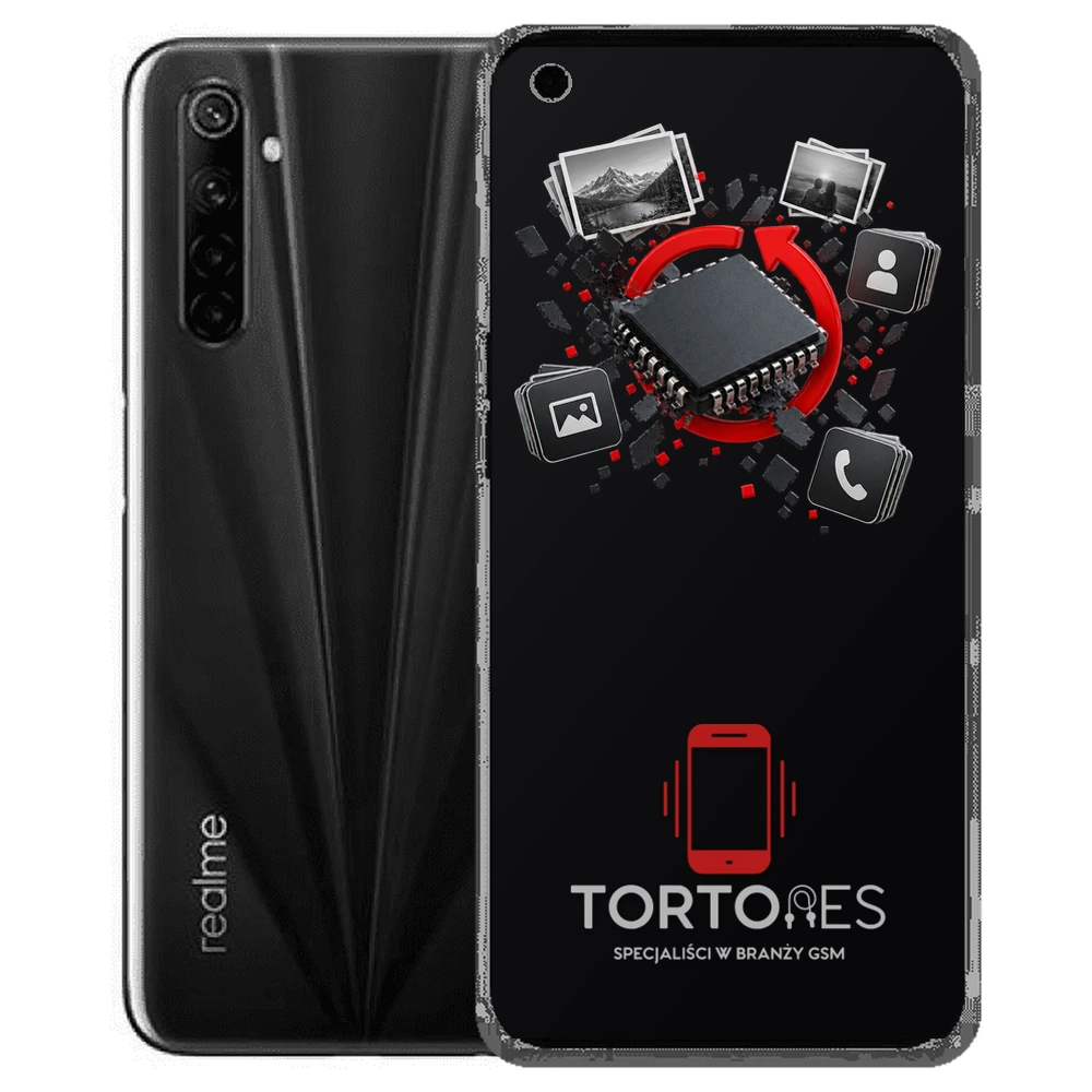 Realme 6s z ilustracją odzyskiwania danych - odzyskiwanie danych