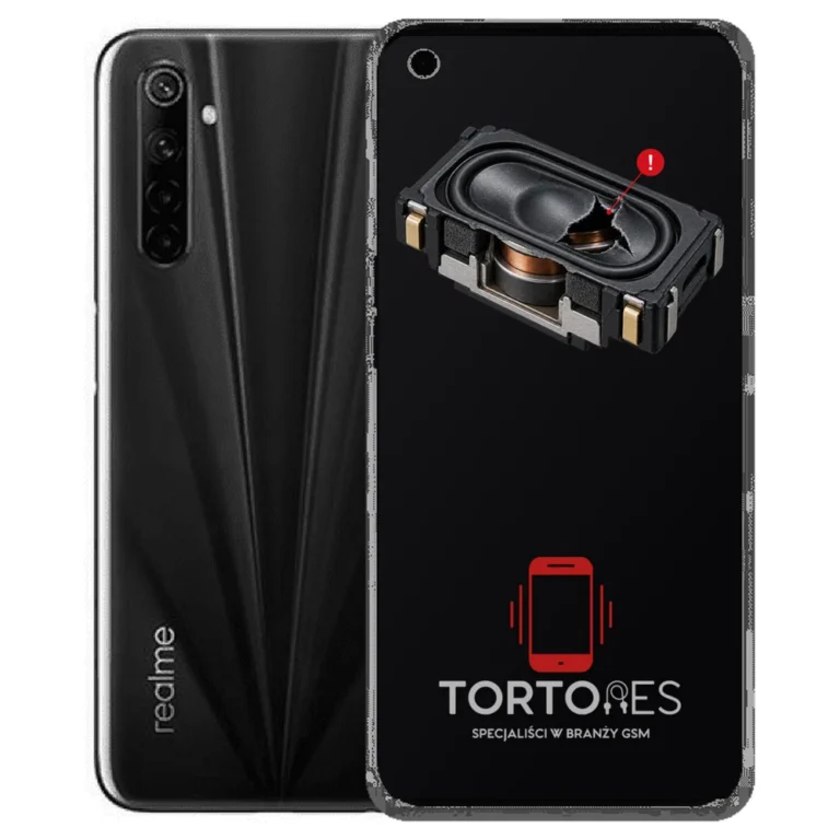 Realme 6s z symbolem głośnika multimedialnego - wymiana głośnika multimedialnego