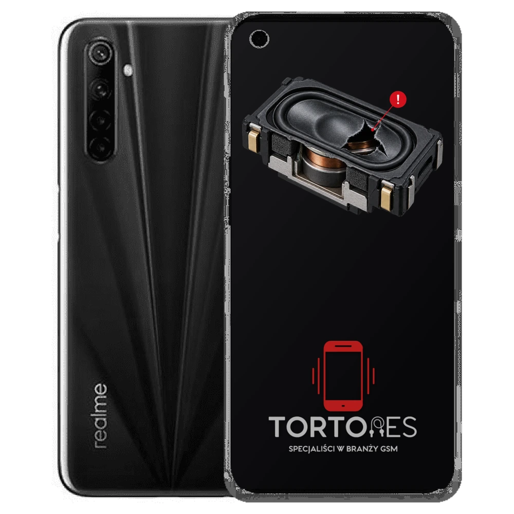 Realme 6s z symbolem głośnika multimedialnego - wymiana głośnika multimedialnego