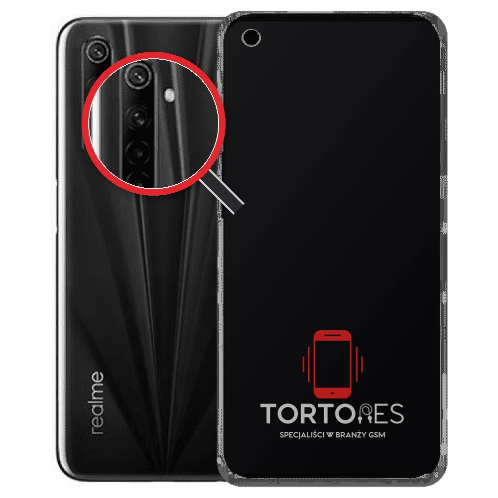 Realme 6s z lupą na tylnych aparatach - wymiana tylnej kamery