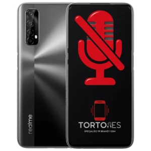 Realme 7 4G z symbolem mikrofonu - naprawa mikrofonu