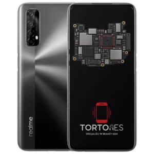 Realme 7 4G z ilustracją płyty głównej - naprawa płyty głównej