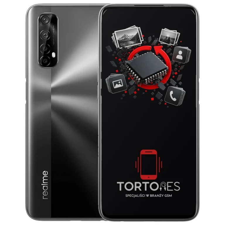 Realme 7 4G z ilustracją odzyskiwania danych - odzyskiwanie danych