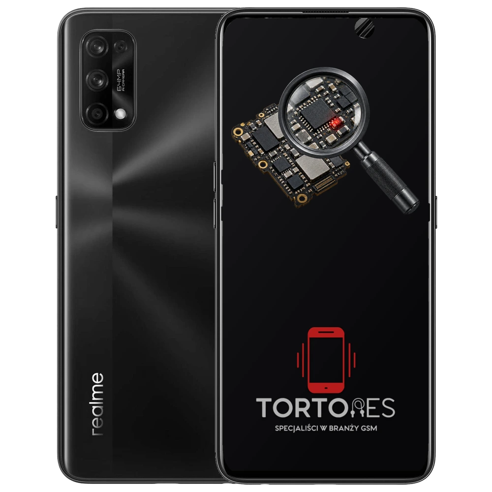 Realme 7 Pro z symbolem diagnostyki - diagnoza telefonu