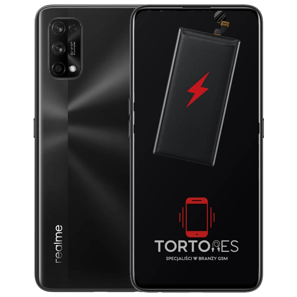 Realme 7 Pro z ilustracją baterii - wymiana baterii