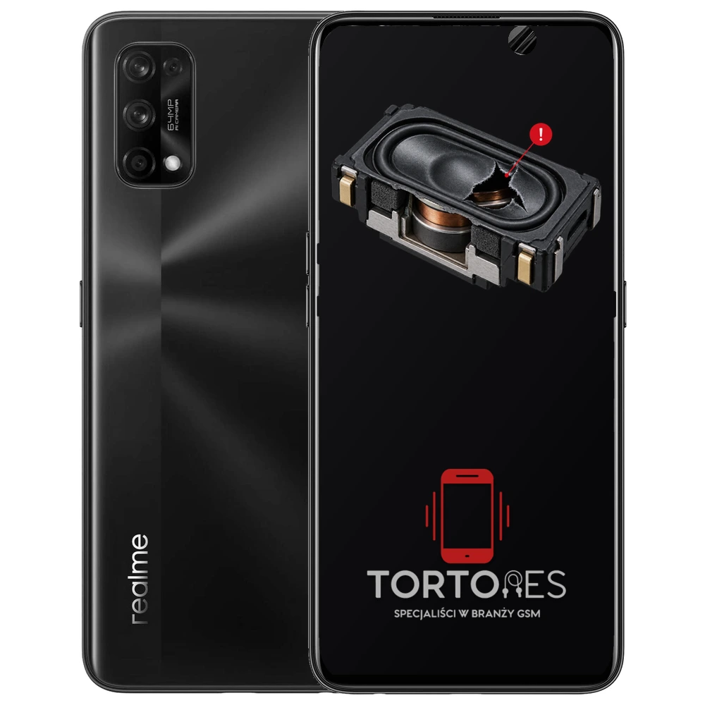 Realme 7 Pro z symbolem głośnika multimedialnego - wymiana głośnika multimedialnego