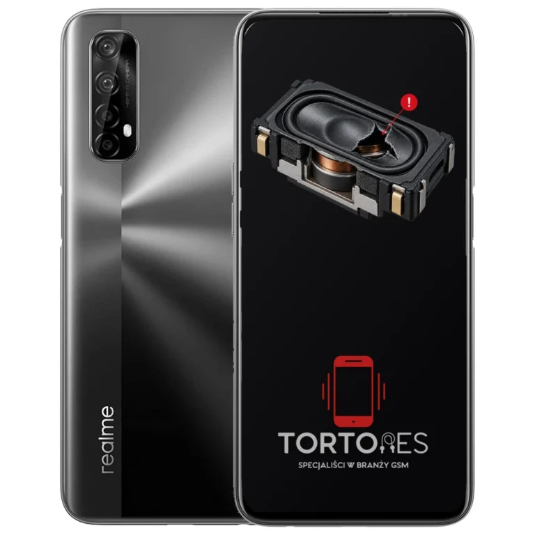 Realme 7 4G z symbolem głośnika multimedialnego - wymiana głośnika multimedialnego