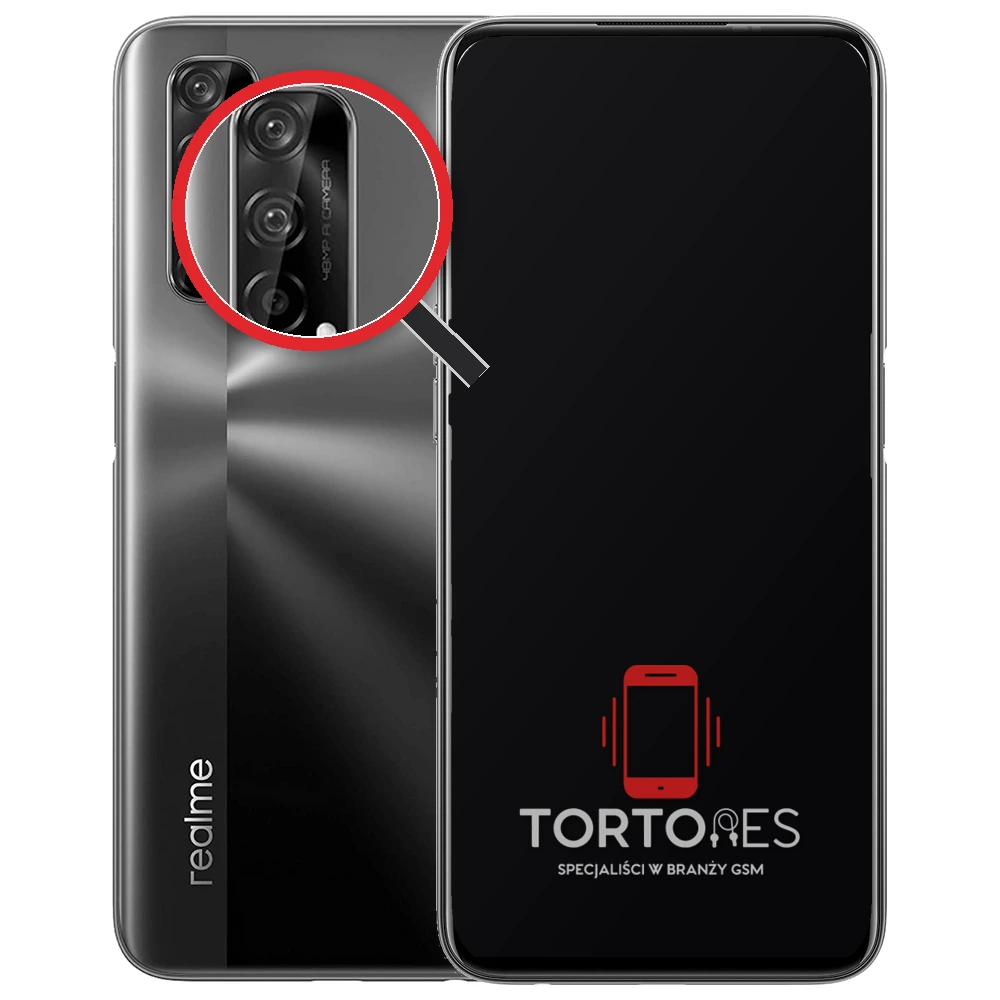Realme 7 4G z lupą na tylnych aparatach - wymiana tylnej kamery