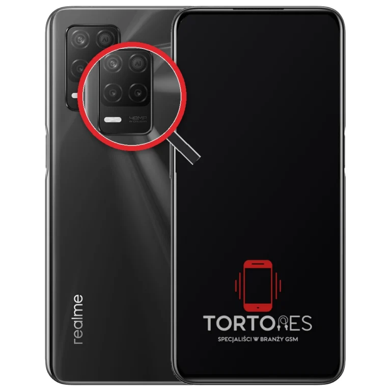 Realme 8 5G z lupą na tylnych aparatach - wymiana tylnej kamery