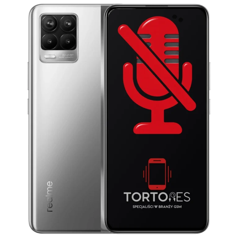 Realme 8 4G z symbolem mikrofonu - naprawa mikrofonu