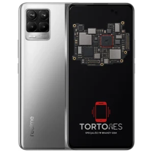 Realme 8 4G z ilustracją płyty głównej - naprawa płyty głównej