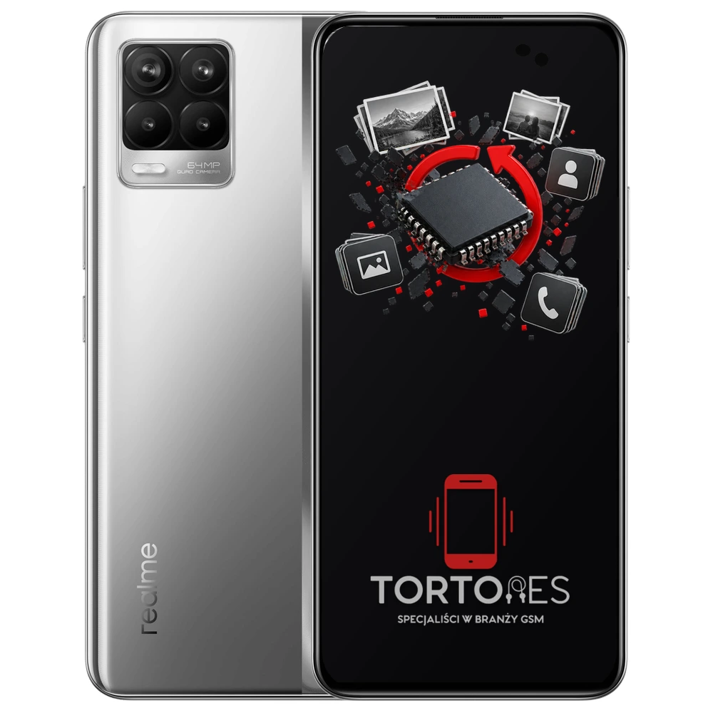Realme 8 4G z ilustracją odzyskiwania danych - odzyskiwanie danych