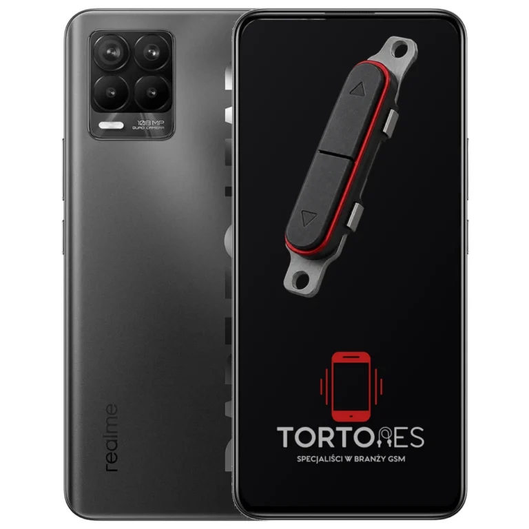 Realme 8 Pro z symbolem przycisków - naprawa przycisków włączania i głośności