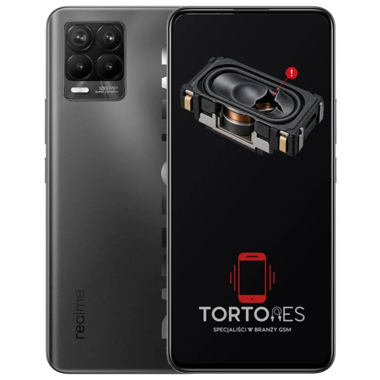 Realme 8 Pro z symbolem głośnika multimedialnego - wymiana głośnika multimedialnego