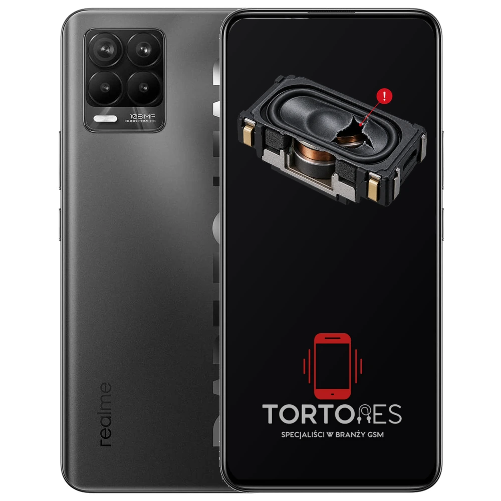 Realme 8 Pro z symbolem głośnika multimedialnego - wymiana głośnika multimedialnego