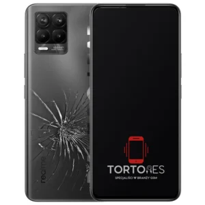 Realme 8 Pro z ilustracją pękniętej tylnej klapki - wymiana zbitej klapki