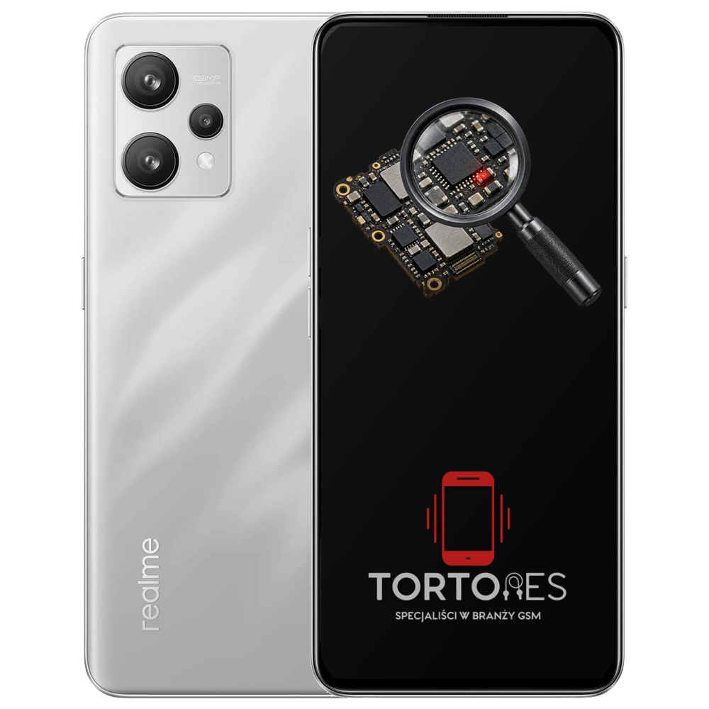 Realme 9 4G z symbolem diagnostyki - diagnoza telefonu