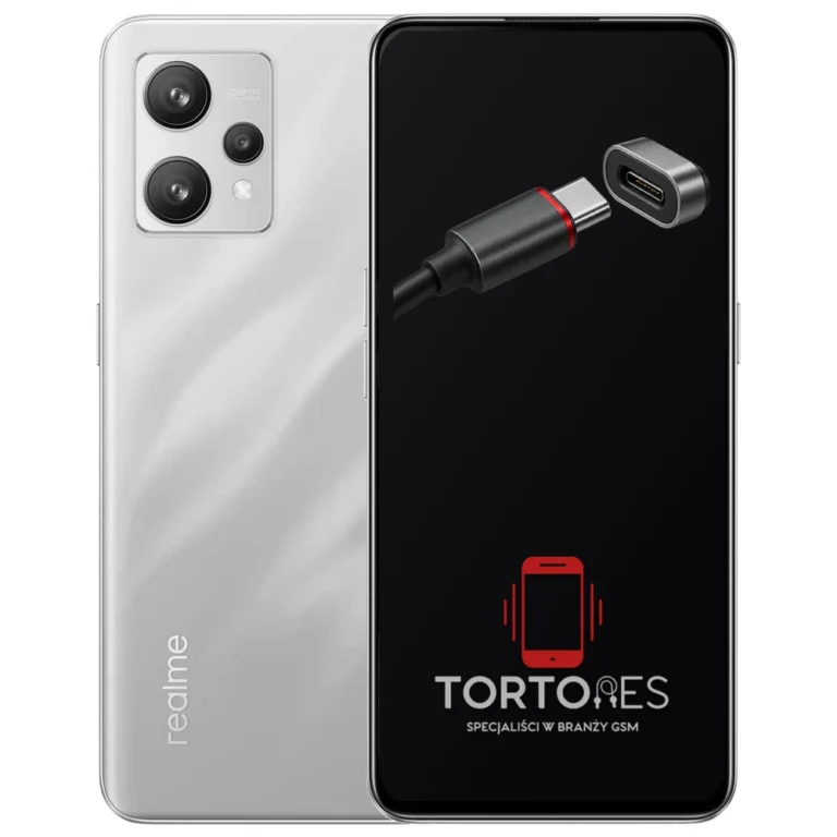 Realme 9 4G z ilustracją złącza ładowania - naprawa złącza ładowania