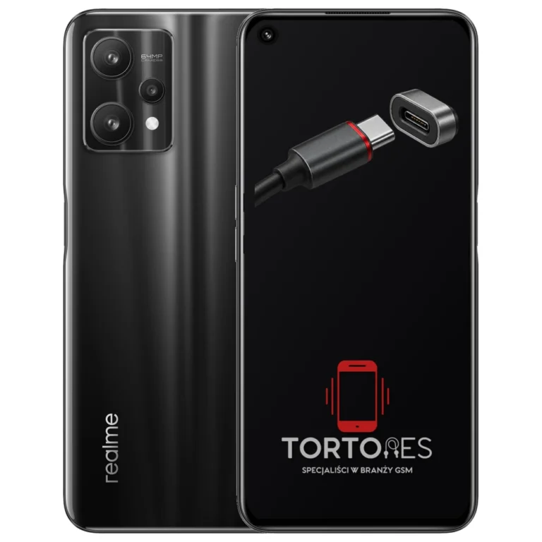 Realme 9 Pro 5G z ilustracją złącza ładowania - naprawa złącza ładowania