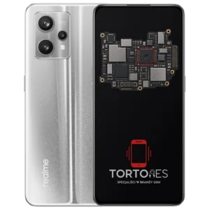 Realme 9 Pro+ 5G z ilustracją płyty głównej - naprawa płyty głównej