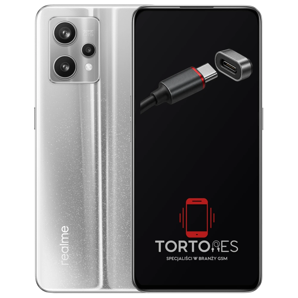 Realme 9 Pro+ 5G z ilustracją złącza ładowania - naprawa złącza ładowania