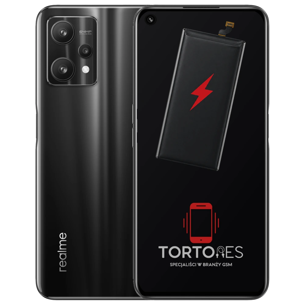 Realme 9 Pro 5G z ilustracją baterii - wymiana baterii