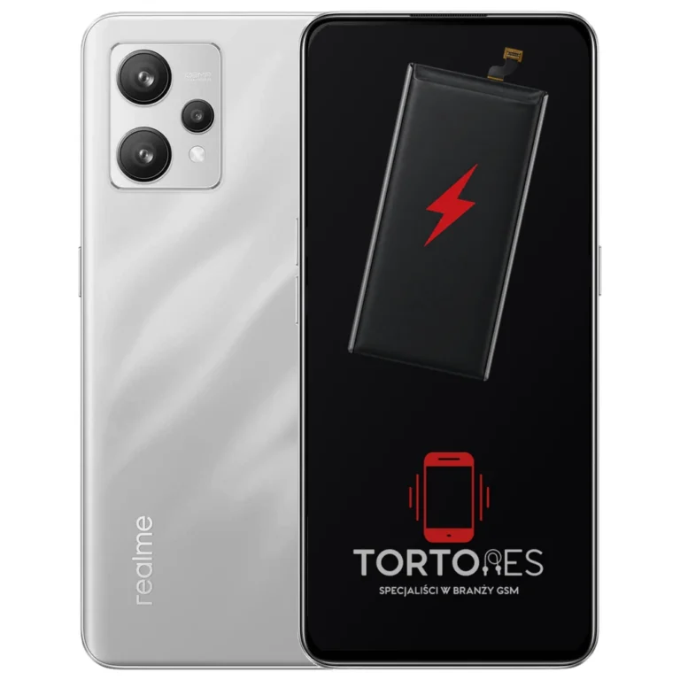 Realme 9 4G z ilustracją baterii - wymiana baterii