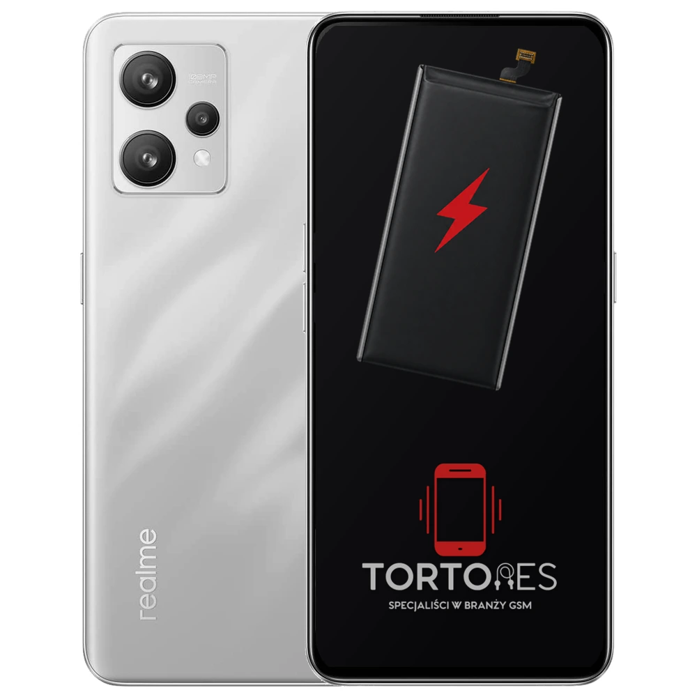 Realme 9 4G z ilustracją baterii - wymiana baterii
