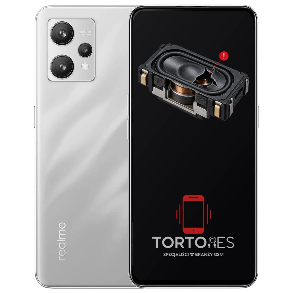 Realme 9 4G z symbolem głośnika multimedialnego - wymiana głośnika multimedialnego