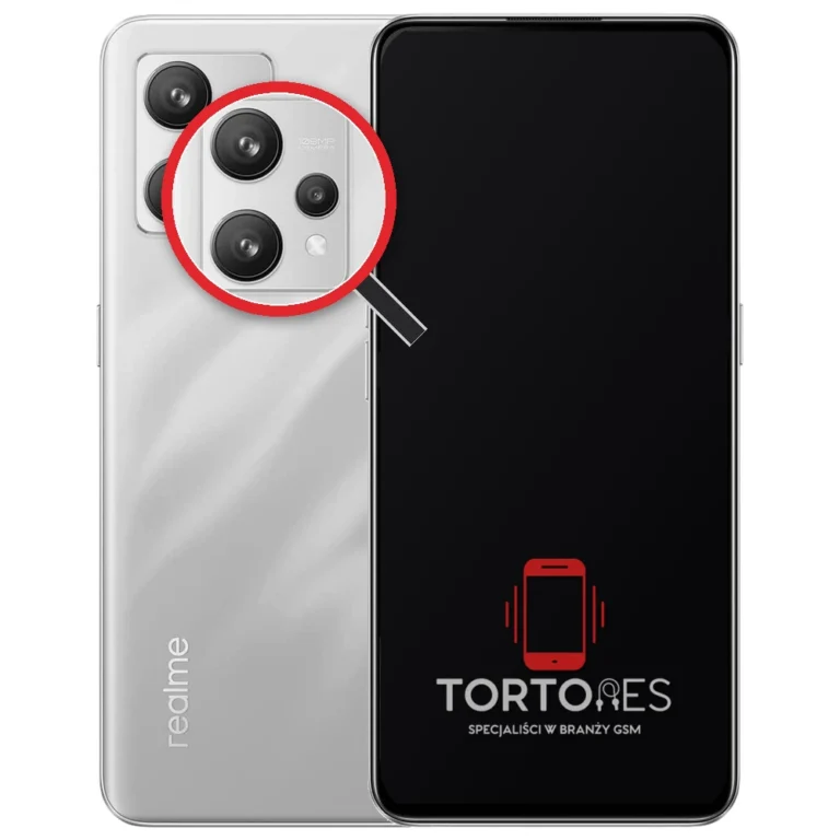 Realme 9 4G z lupą na tylnych aparatach - wymiana tylnej kamery