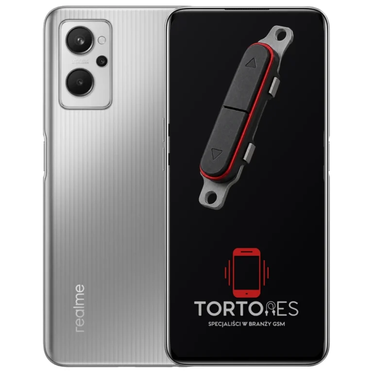 Realme 9i z symbolem przycisków - naprawa przycisków włączania i głośności