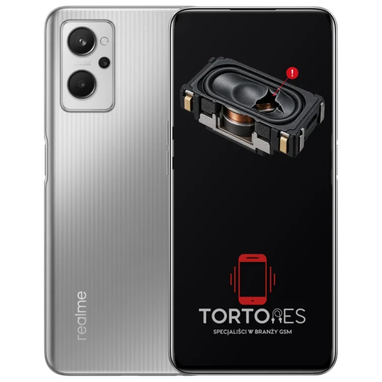 Realme 9i z symbolem głośnika multimedialnego - wymiana głośnika multimedialnego