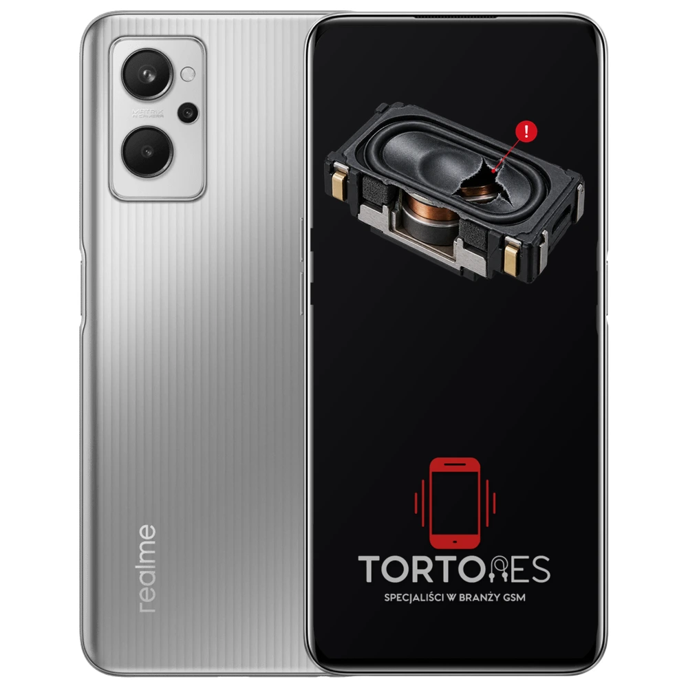 Realme 9i z symbolem głośnika multimedialnego - wymiana głośnika multimedialnego