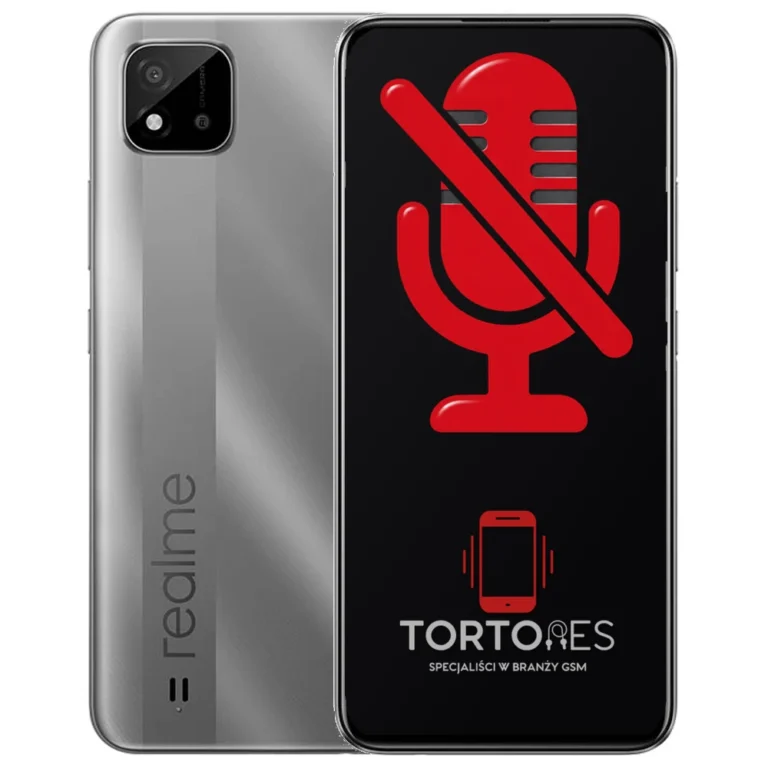 Realme C11 (2021) z symbolem mikrofonu - naprawa mikrofonu